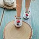Order Sandals for doll ob11 color - whitewith fly agarics 18mm. Olga Safonova. Livemaster. . Clothes for dolls Фото №3