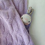 Для дома и интерьера handmade. Livemaster - original item Children`s lilac knitted blanket 