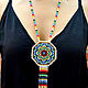Pendant amulet made of beads Mandala Boho Necklace Protective amulet. Gerdan. StylishThings4U. My Livemaster. Фото №6