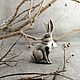 "Бежевый кролик" - брошь, Брошь-булавка, Сочи,  Фото №1
