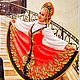 Танцевальный костюм "Золотой узор". Костюмы. СЛАВЯНСКИЕ МОТИВЫ. Ярмарка Мастеров.  Фото №4