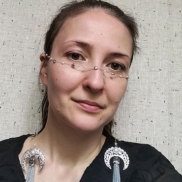 Украшения ручной работы. Ярмарка Мастеров - ручная работа Цепочка на нос с кисточками. Handmade.
