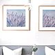 Paintings with lavender Provence. Paintings abstraction lavender field. summer, Pictures, Moscow,  Фото №1