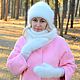 Order Fashionable winter down-filled hoodie'chunky Marshmallow '. Down shop (TeploPuha34). Livemaster. . Headwear Sets Фото №3