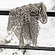 Шаль вязаная из шерсти мериноса бежевая ажурная. Шали. IRINA GRUDKINA Handmade Knitwear. Ярмарка Мастеров.  Фото №10