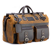 Сумки и аксессуары handmade. Livemaster - original item Leather travel bag 