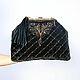 Bag with clasp black velvet. Clasp bag with embroidery. Clasp Bag. okuznecova. Online shopping on My Livemaster.  Фото №2
