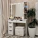 Туалетный столик | Гримёрный стол с зеркалом, Столы, Москва,  Фото №1