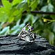Кольцo в абстрактном стиле: аметист в серебре. Кольца. Shahinian Jewelry. Интернет-магазин Ярмарка Мастеров.  Фото №2