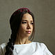 Headband-headdress Burgundy, Headband, Rostov-on-Don,  Фото №1