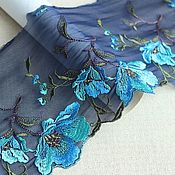 Материалы для творчества handmade. Livemaster - original item Embroidered braid, lace. Blumarine. Handmade.