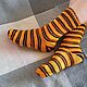 Order Knitted socks yellow rainbow 24 cm foot warm wool striped. knitsockswool. Livemaster. . Socks Фото №3