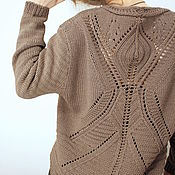 Пуловер с коротким рукавом "Волна"