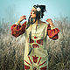 Длинное льняное этно-платье вечернее платье «Shamanica». Платья. mongolia. Ярмарка Мастеров.  Фото №6