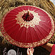 Расписной темно-красный зонт "Thai Red", Зонты, Лиссабон,  Фото №1