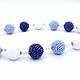 Beads 'Sea voyage' blue, white, beads, Beads2, Ryazan,  Фото №1