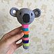 Knit rattle Koala, Teethers and rattles, Moscow,  Фото №1