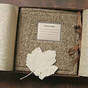 Канцелярские товары handmade. Livemaster - original item Tweed mini-album for herbarium (25 sheets). Handmade.