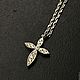 Крест из серебра с цепочкой. Подвеска. GAMMA jewelry. Интернет-магазин Ярмарка Мастеров.  Фото №2