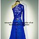 Lace short dress with a long skirt 'Blue'. Dresses. Lana Kmekich (lanakmekich). Online shopping on My Livemaster.  Фото №2