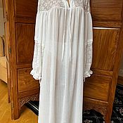 Одежда handmade. Livemaster - original item Nightgown made of fine muslin 