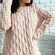 Свитер с косами. Свитеры. MY FLOWER KNITTING. Ярмарка Мастеров.  Фото №6