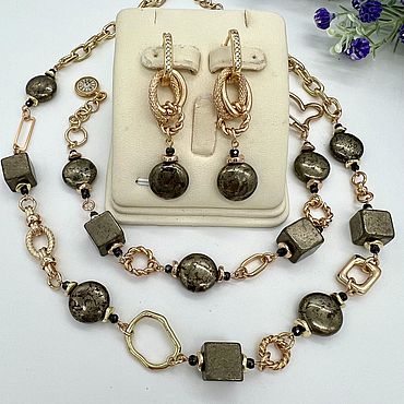 Украшения ручной работы. Ярмарка Мастеров - ручная работа Украшения из пирита. Handmade.