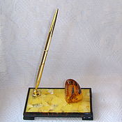 Винтаж handmade. Livemaster - original item Writing instrument Natural Baltic Amber Vintage USSR. Handmade.
