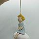 On the cloud. Angel bell. Ceramics. Bells. smile in clay. Online shopping on My Livemaster.  Фото №2