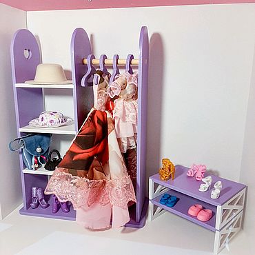 Барби шкаф для одежды сделать