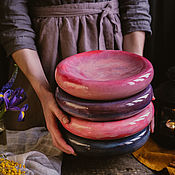 Посуда handmade. Livemaster - original item Plates: The plate is hollow 22 cm. Handmade.