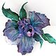 Iris silk. Brooches. fantasy flowers. Online shopping on My Livemaster.  Фото №2