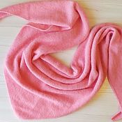 Вязаный шарф+митенки
