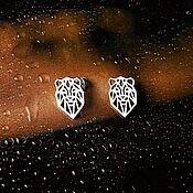 Украшения handmade. Livemaster - original item Lion Earrings | Silver | Geometry Collection. Handmade.