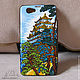 painting phone case for. ' The Motives Of Japan'. Case. Nataly Paler boutique. Online shopping on My Livemaster.  Фото №2