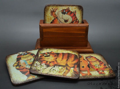 Кухня ручной работы. Ярмарка Мастеров - ручная работа Набор подставок под горячее