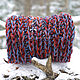 Snoods 'Rock and roll' (blue-terracotta-bordeaux-black). Snudy1. Irina-knitting. Online shopping on My Livemaster.  Фото №2