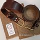 Ремень из кожи Horween Chromexcel. Ремни. ManualFox. Ярмарка Мастеров.  Фото №4