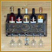 Для дома и интерьера handmade. Livemaster - original item Wine shelf. Handmade.