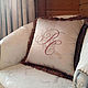 Pillow embroidered, Pillow, Moscow,  Фото №1