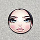Face for brooch cabochon Matryoshka 20 mm No№7. Cabochons. agraf. Online shopping on My Livemaster.  Фото №2