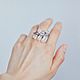 Кольцо из мени с оловом. Кольца. Mono Ring. Интернет-магазин Ярмарка Мастеров.  Фото №2