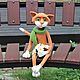 Рыжий кот с ромашками (Питерские коты). Войлочная игрушка. Елена Аверчева. Ярмарка Мастеров.  Фото №4