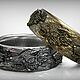 Обручальное кольцо из золота 585 Дикая Природа j-0.045. Кольца. FANTASY JEWELS. Ярмарка Мастеров.  Фото №4