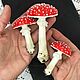 Мухоморы из полимерной глины. Элементы интерьера. Мария Картавых. Ярмарка Мастеров.  Фото №4