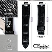 Украшения handmade. Livemaster - original item 22 mm crocodile leather strap. Handmade.