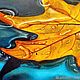 Painting Autumn leaf yellow maple leaf hyperrealism oil on canvas. Pictures. Yulia Berseneva ColoredCatsArt. Online shopping on My Livemaster.  Фото №2