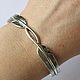 Браслет кафф из серебра "Перо". Браслет жесткий. Newstylejewelry. Интернет-магазин Ярмарка Мастеров.  Фото №2
