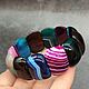 Bracelet natural stone multicolored agate, Bead bracelet, Moscow,  Фото №1