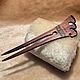 Order Pin Greece with inlaid mosaic hair barrette made of wood. Wooden combs inlay Hanto&Dokimo. Livemaster. . Hairpin Фото №3